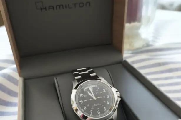 hamilton watch unboxing photo